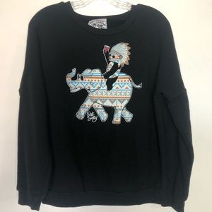 Riot Society Elephant panda sweatshirt size medium